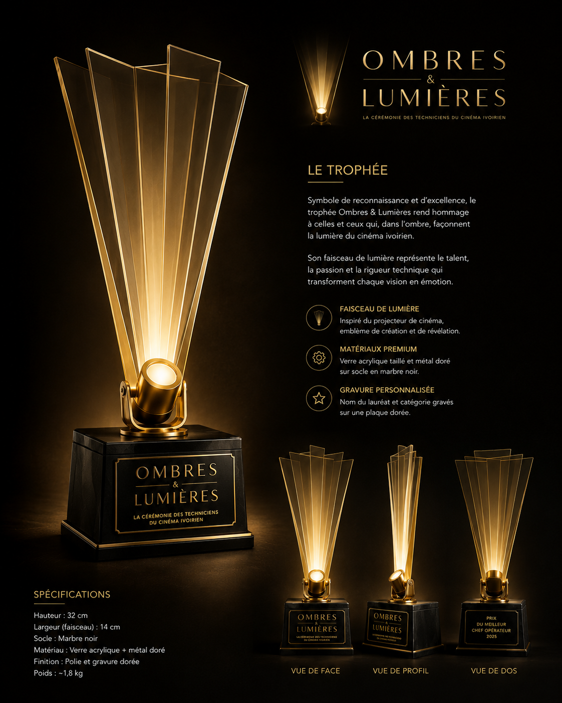 Trophée Ombres & Lumières